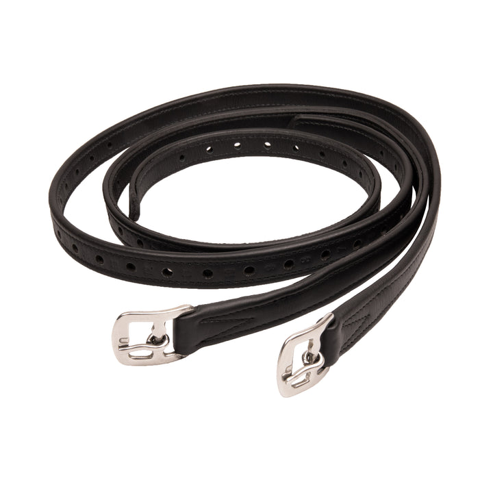 Syd Hill Junior 3/4" Soft Leather Stirrup Leathers with Nylon Insert
