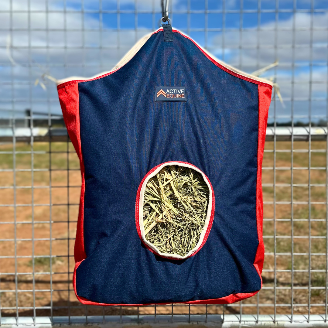 AE Hay Bag Feeder | Navy Red