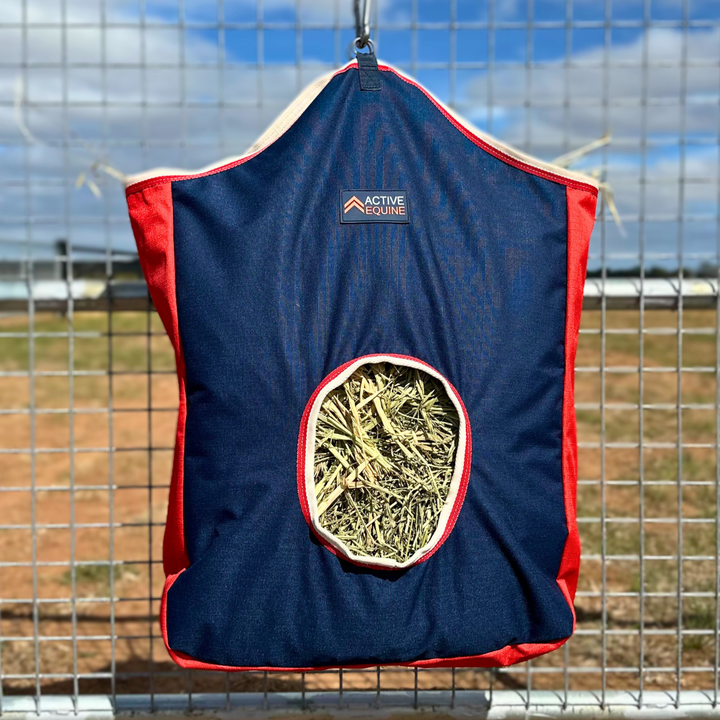 AE Hay Bag Feeder | Navy Red