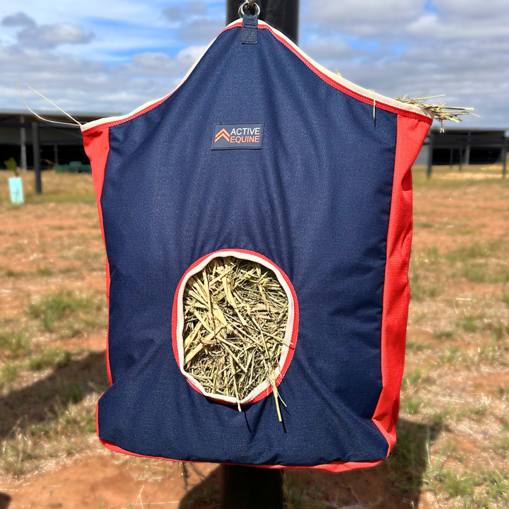 AE Hay Bag Feeder | Navy Red