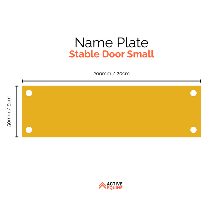 Engraved Stable Door Name Plate (Small)