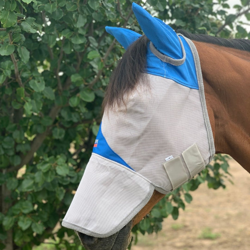 Horse  fly veil with nose flap - Active Equine