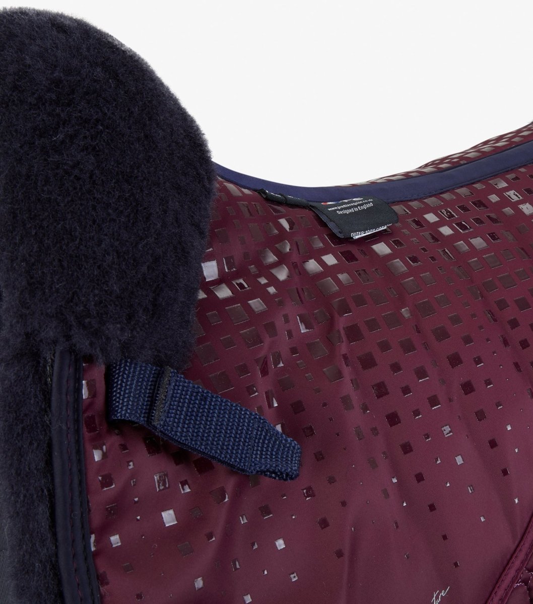 PEI Capella Anti-Slip Wool Dressage Satin Saddle Pad + BONUS Bag - Active Equine