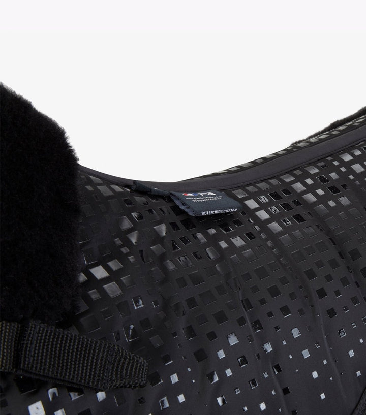 PEI Capella Anti-Slip Wool Dressage Satin Saddle Pad + BONUS Bag - Active Equine