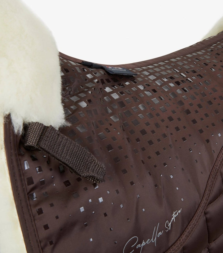 PEI Capella Anti-Slip Wool Dressage Satin Saddle Pad + BONUS Bag - Active Equine