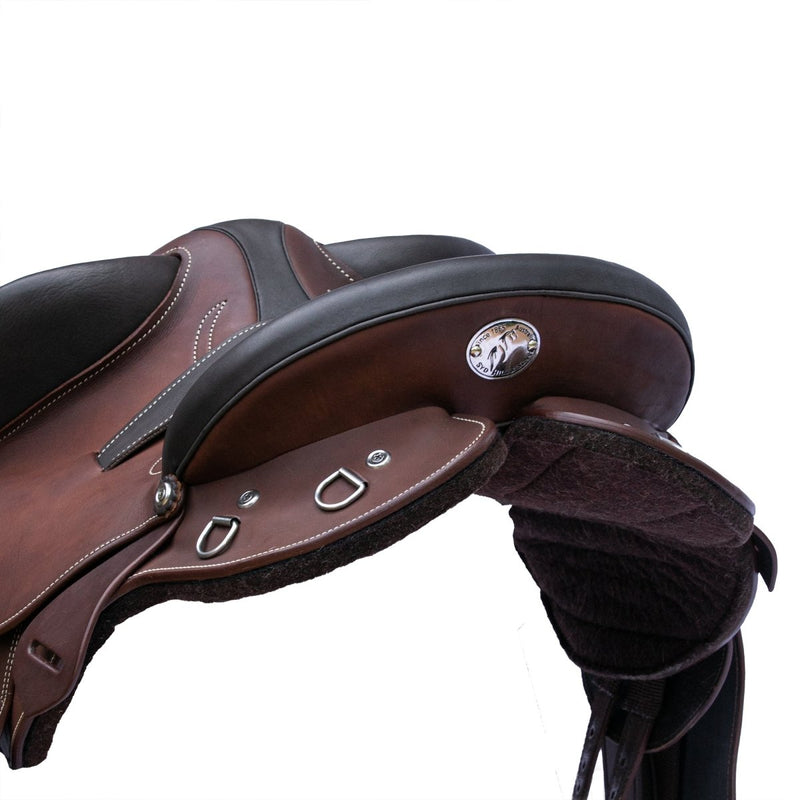 Syd Hill Barkley Stock Saddle with Swinging Fender, Leather - SHXP Adjustable Tree - Active Equine