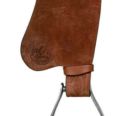 Syd Hill Gibson Half Breed Saddle, Roughout Leather - SHXP Adjustable Tree and Panels - Active Equine