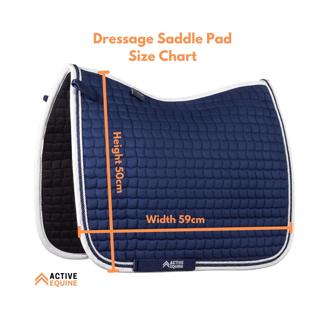 Saddle Pads Size Chart | Active Equine - Active Equine