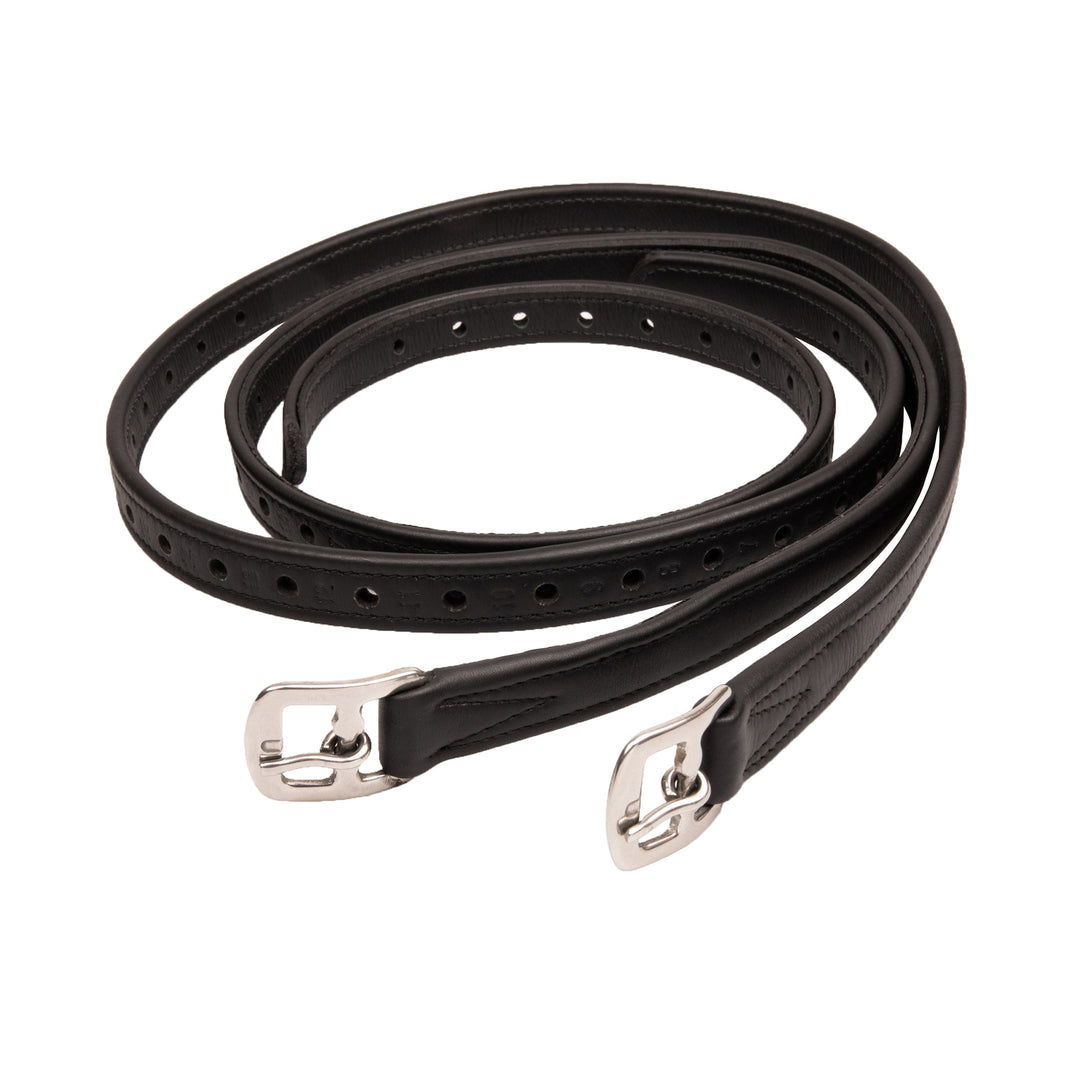 Syd Hill Junior 3/4" Soft Leather Stirrup Leathers with Nylon Insert