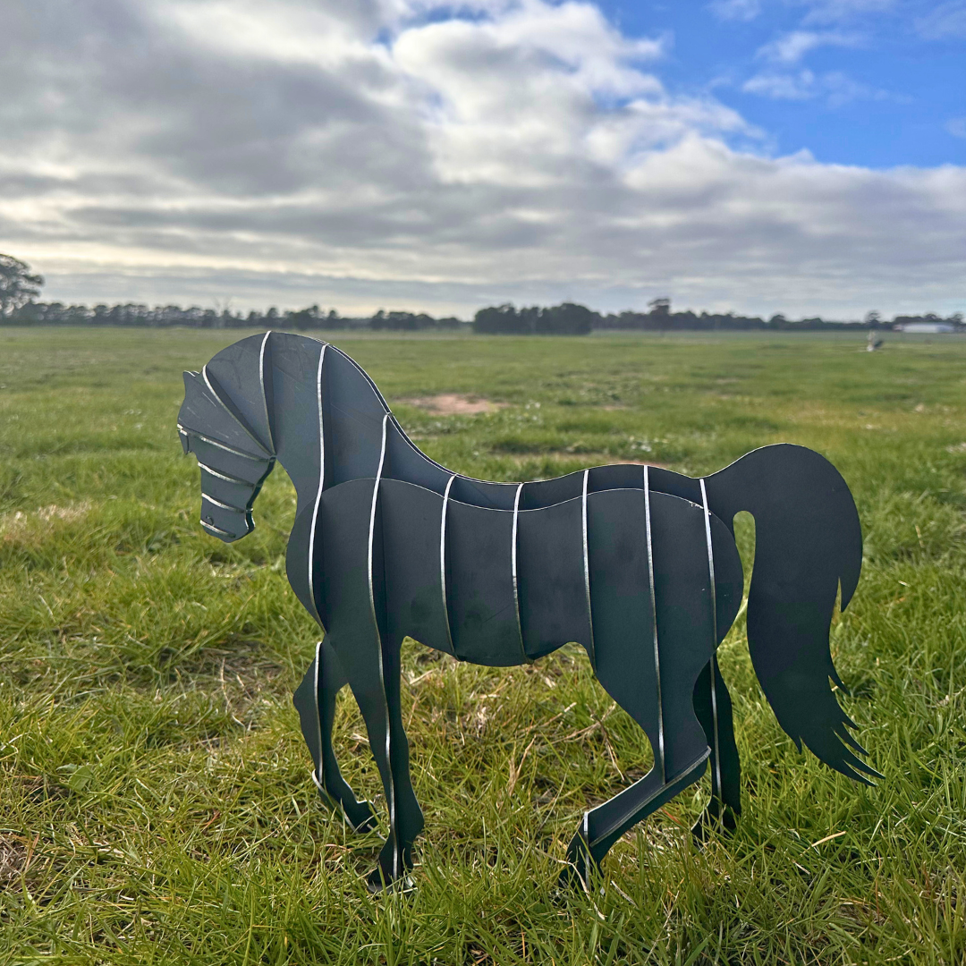 "Wild Spirit" Metal Horse Sculpture
