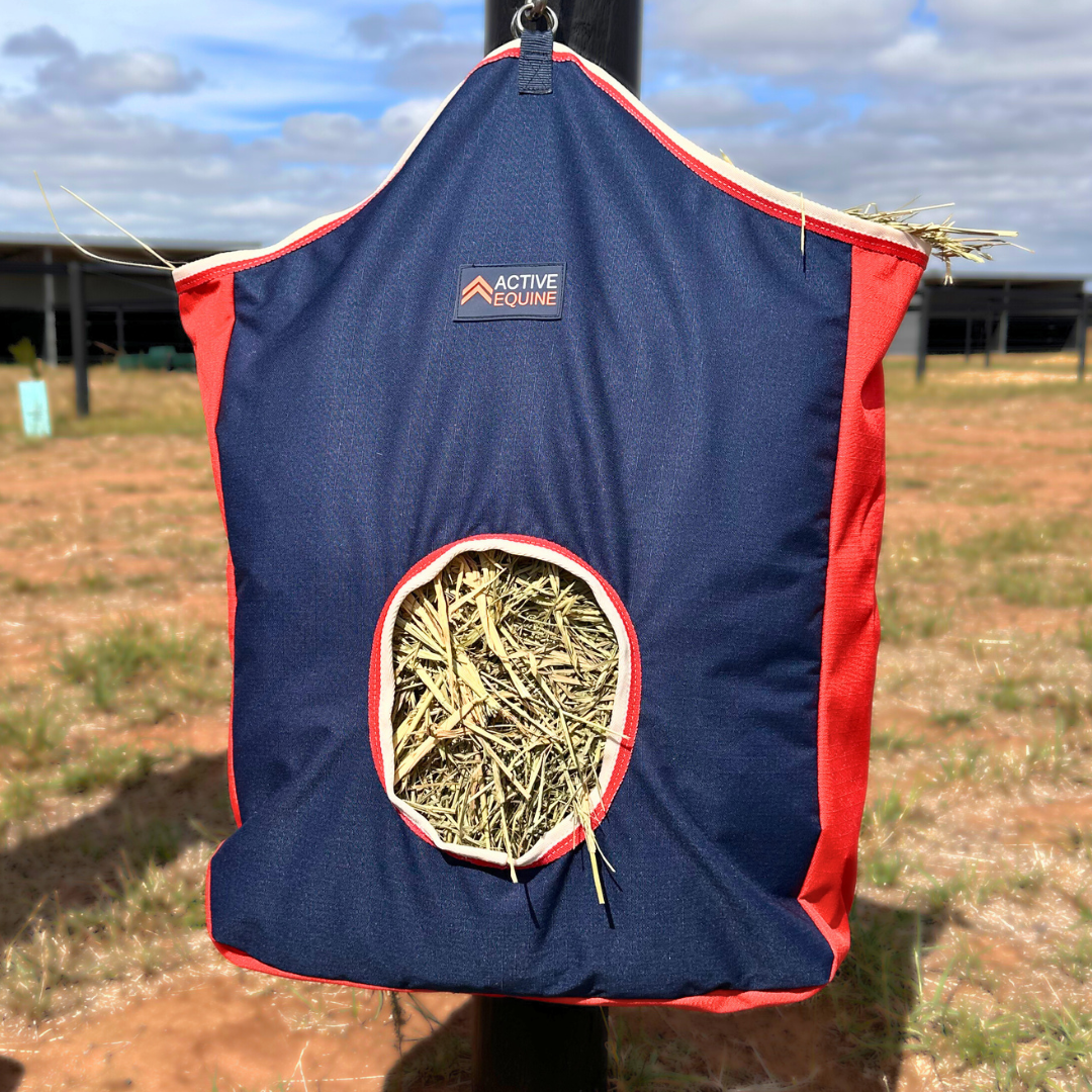 AE Hay Bag Feeder | Navy Red – Active Equine