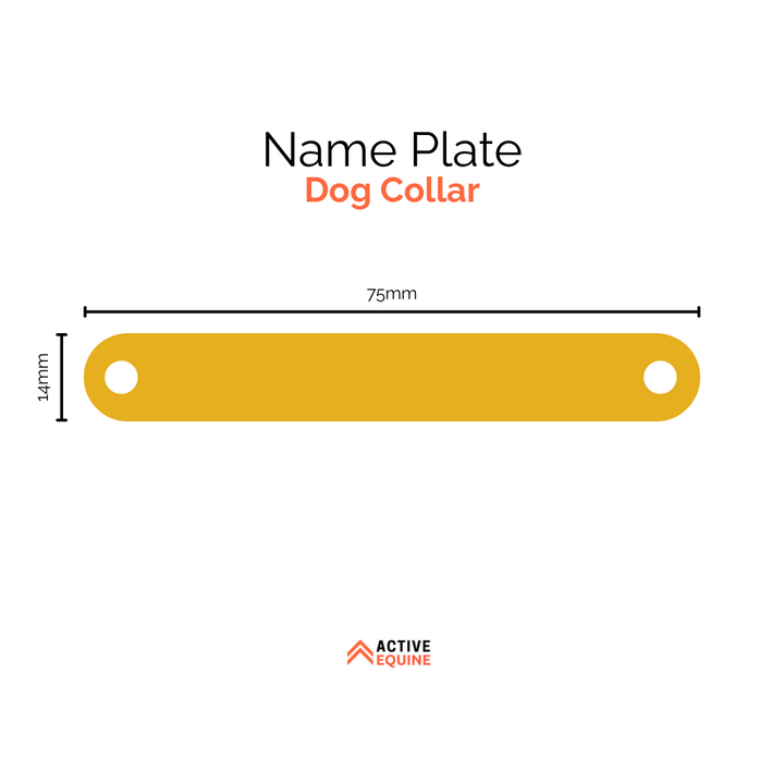 Engraved Dog Collar Name Plate