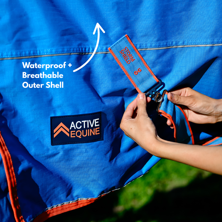 AE StormShield 0g Detachable Neck Rainsheet Combo - Active Equine