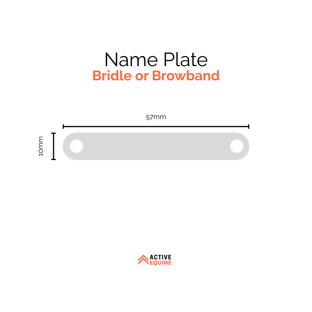 Engraved Bridle or Breastplate Name Plate