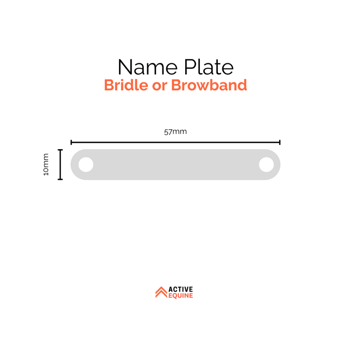 Engraved Bridle or Breastplate Name Plate