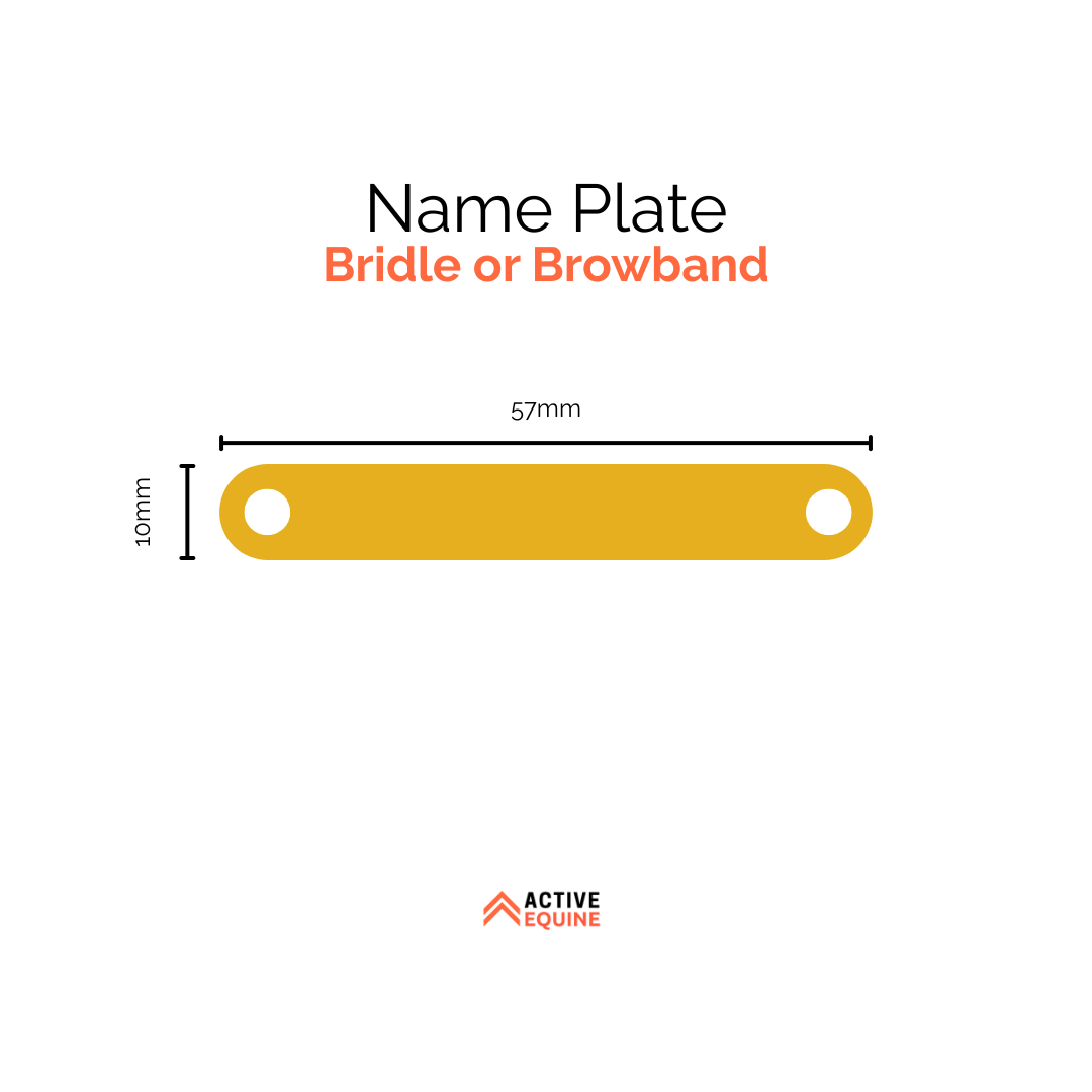 Engraved Bridle or Breastplate Name Plate