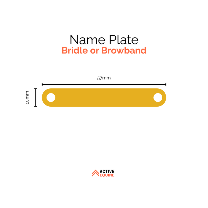 Engraved Bridle or Breastplate Name Plate