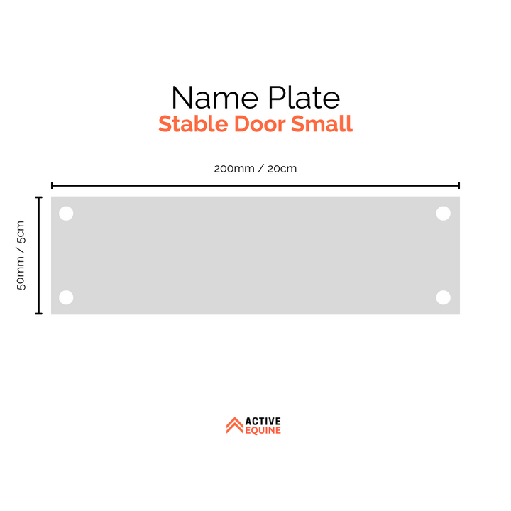 Engraved Stable Door Name Plate (Small)