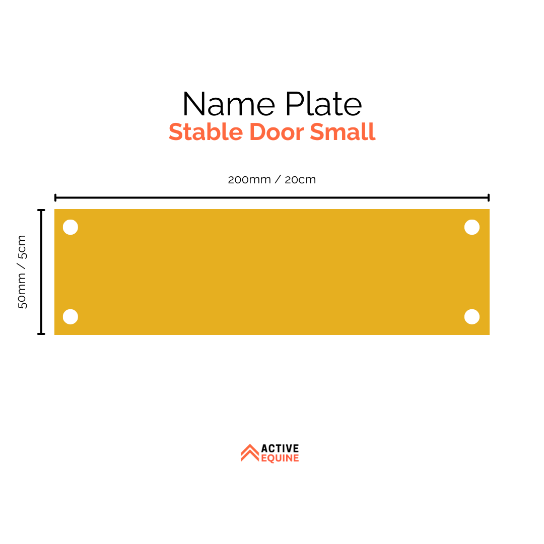 Engraved Stable Door Name Plate (Small)