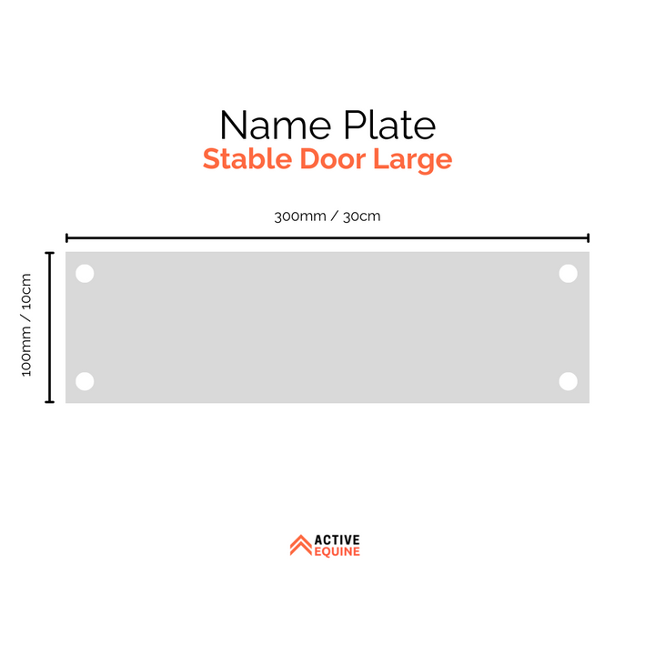 Engraved Stable Door Name Plate (Large)