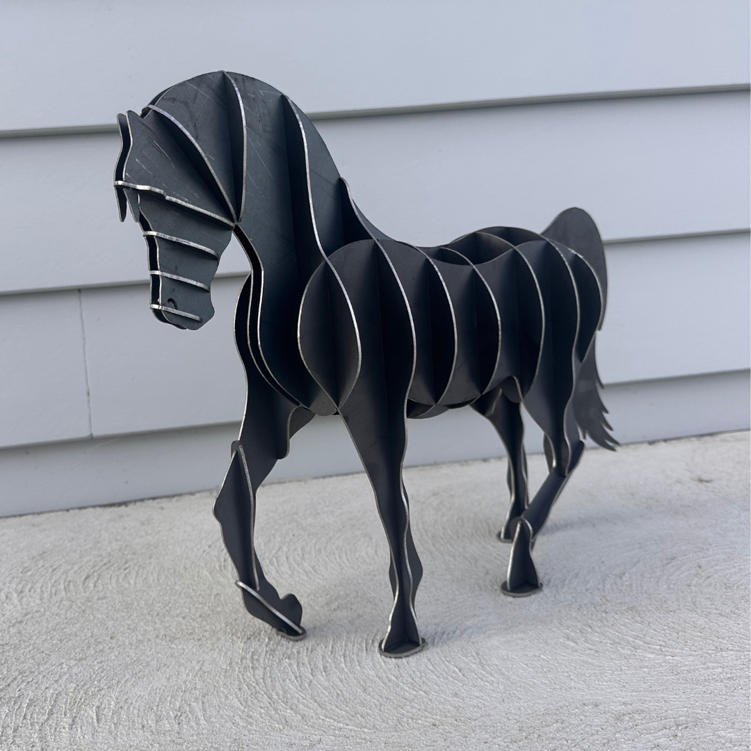 "Wild Spirit" Metal Horse Sculpture