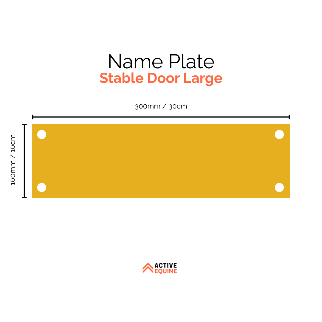Engraved Stable Door Name Plate (Large)