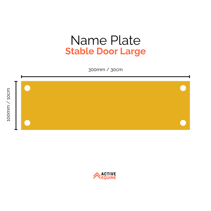 Engraved Stable Door Name Plate (Large)