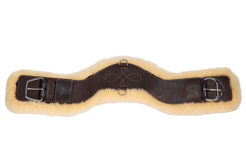 Syd Hill Shoulder Relief Cinch - Sheepskin Liner - Active Equine