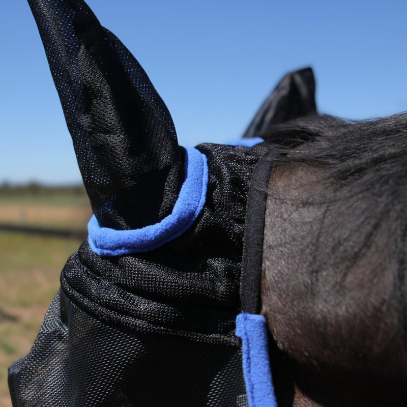 AE Deluxe Fly Mask (with ears) - Active Equine