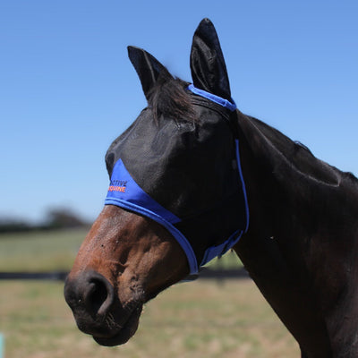 AE Deluxe Fly Mask (with ears) - Active Equine