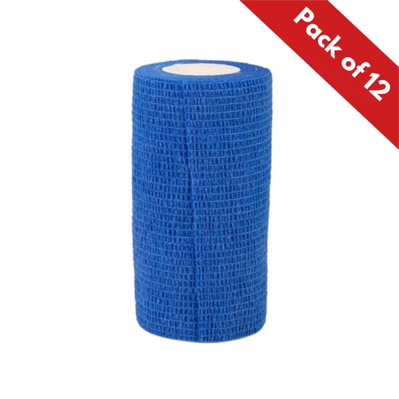 Cohesive Bandage (Box of 12) Vet Wrap 10cm x 2m - Active Equine