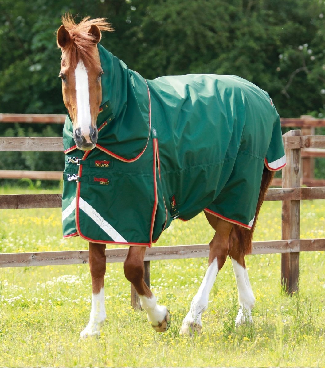 OUTLET PEI Buster 0g Turnout Rug Rainsheet (detachable neck, waterproof) - Active Equine