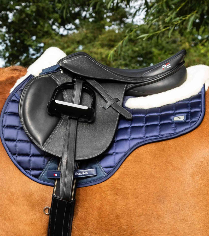 PEI Capella Anti - Slip Wool GP/Jump Satin Saddle Pad + BONUS Bag - Active Equine