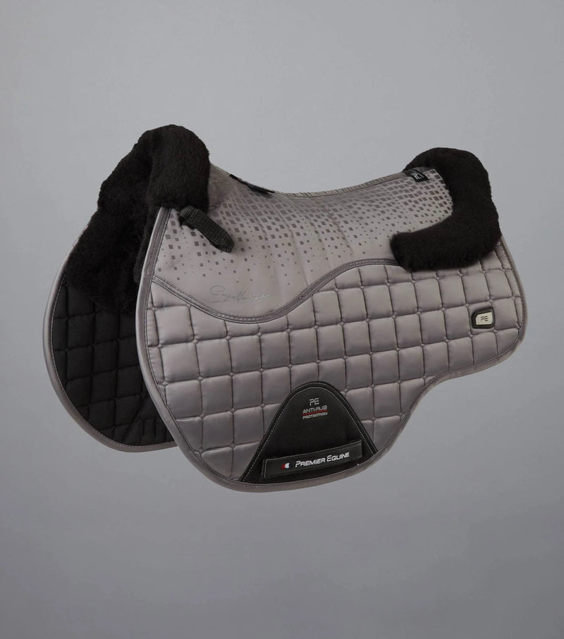 PEI Capella Anti - Slip Wool GP/Jump Satin Saddle Pad + BONUS Bag - Active Equine