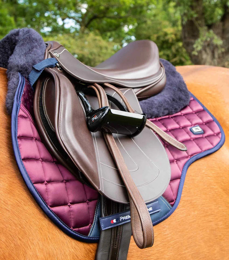 PEI Capella Anti - Slip Wool GP/Jump Satin Saddle Pad + BONUS Bag - Active Equine