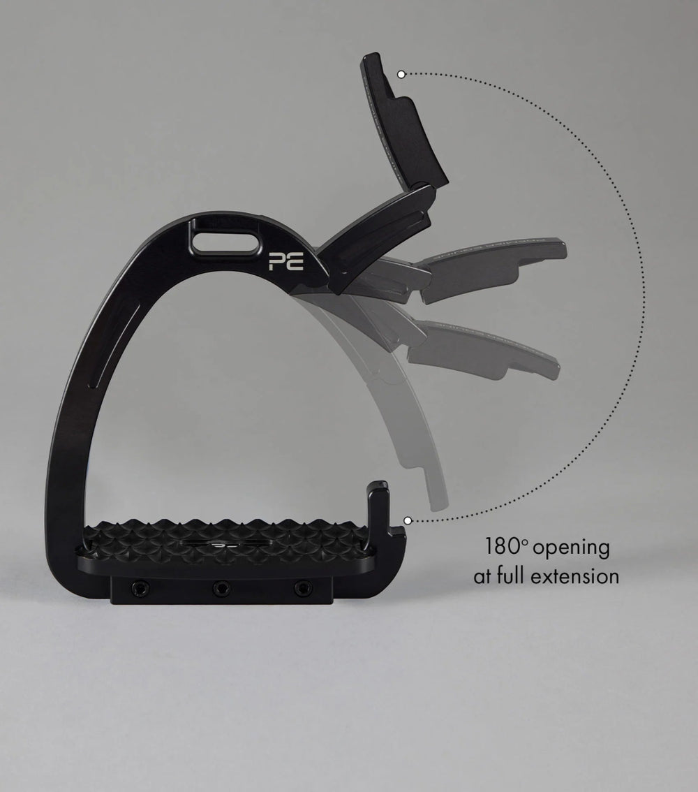 PEI Intego Duo Safety Stirrups | Black - Active Equine