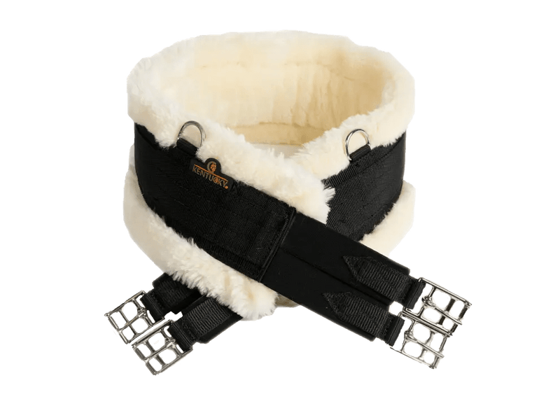 Sheepskin Girth with elastic & 3 D - rings | Kentucky Horsewear - Active Equine