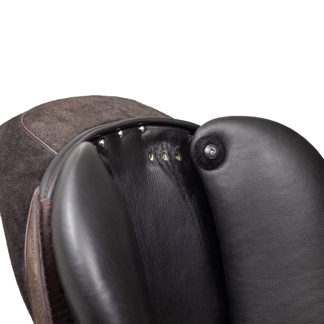 Syd Hill Polo Saddle, Roughout Leather - Active Equine