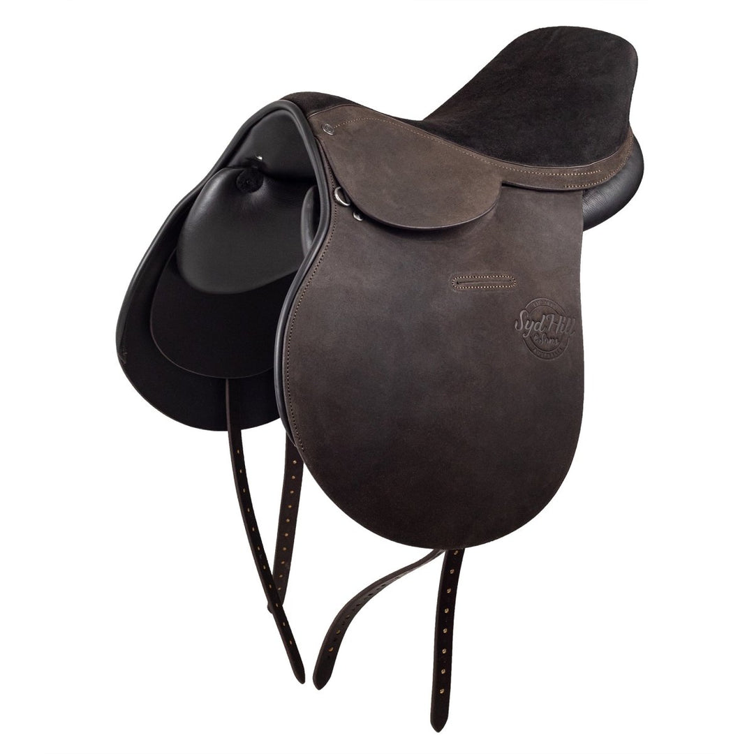 Syd Hill Polo Saddle, Roughout Leather - Active Equine