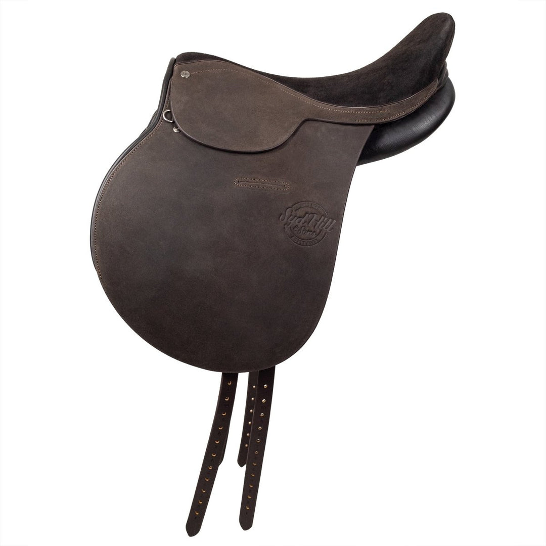 Syd Hill Polo Saddle, Roughout Leather - Active Equine