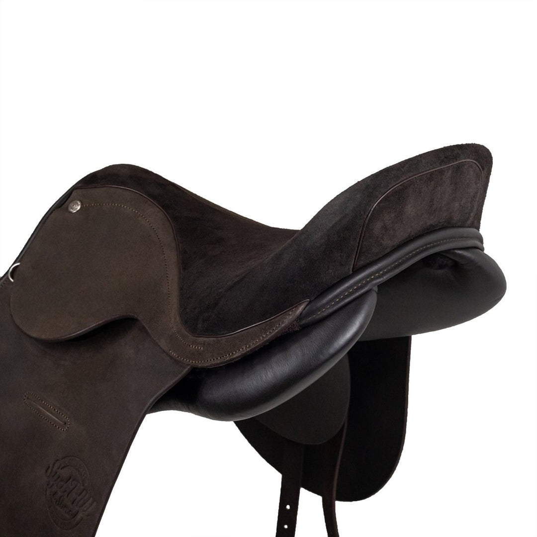 Syd Hill Polo Saddle, Roughout Leather - Active Equine