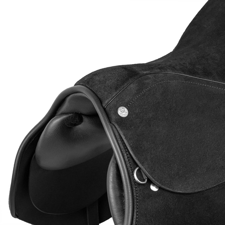 Syd Hill Polo Saddle, Roughout Leather - Active Equine