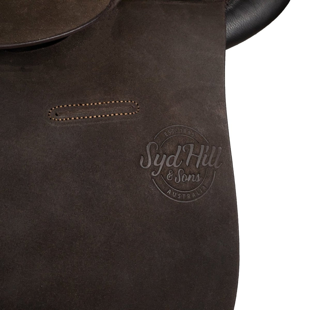 Syd Hill Polo Saddle, Roughout Leather - Active Equine