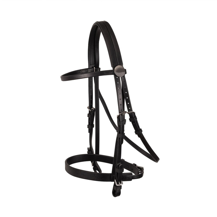 Syd Hill PVC Matte Race Bridle with Cavesson Noseband & Loop Reins - Active Equine