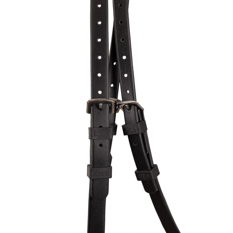 Syd Hill PVC Matte Race Bridle with Cavesson Noseband & Loop Reins - Active Equine