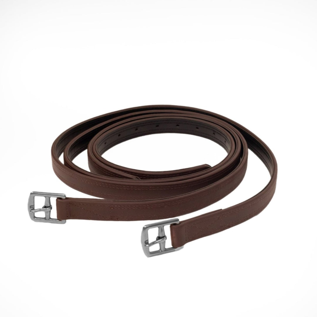 Syd Hill PVC Stirrup Leathers Stitched - Active Equine