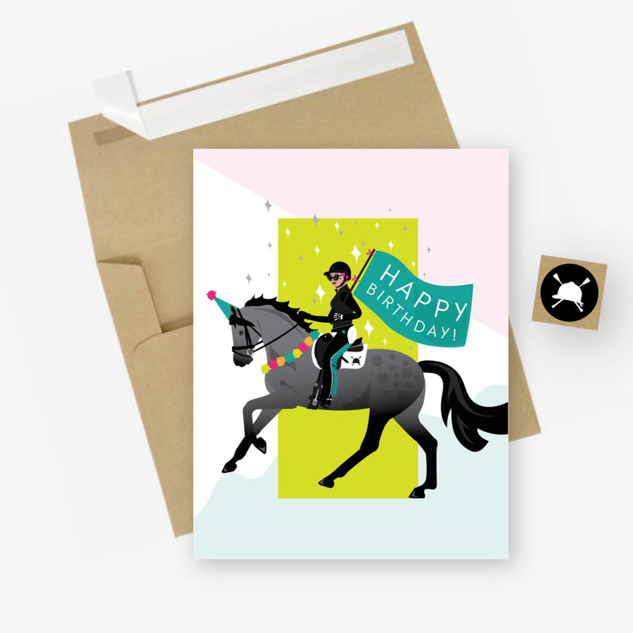 Birthday Parade Equestrian Horse Greeting Card | Hunt Seat Paper Co - Active Equine