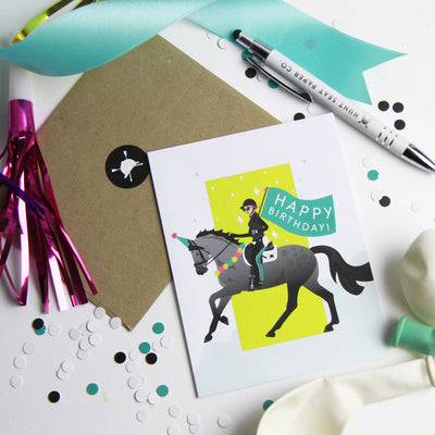 Birthday Parade Equestrian Horse Greeting Card | Hunt Seat Paper Co - Active Equine
