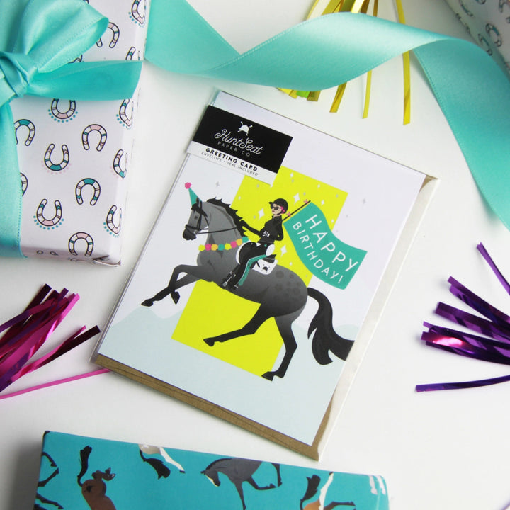 Birthday Parade Equestrian Horse Greeting Card | Hunt Seat Paper Co - Active Equine