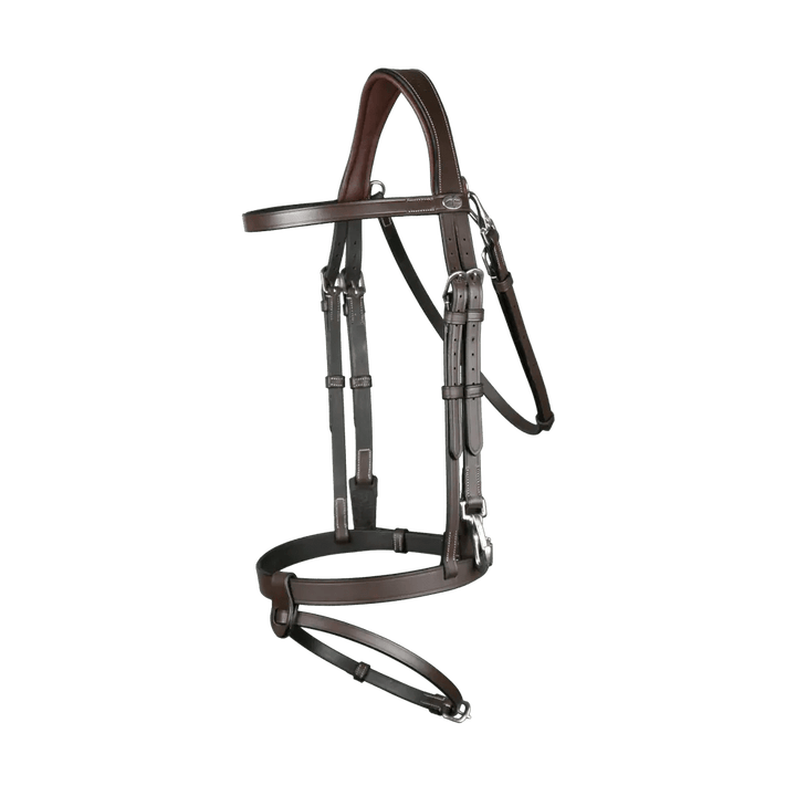 Flat Leather Bridle With Snap Hooks | Dyon - Active Equine